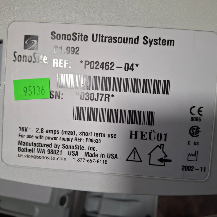 Sonosite 180 Plus Portable Ultrasound