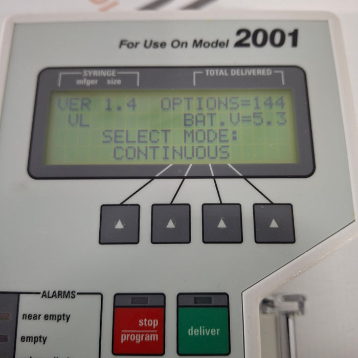 Smiths Medical Medfusion 2001 Syringe Infusion Pump