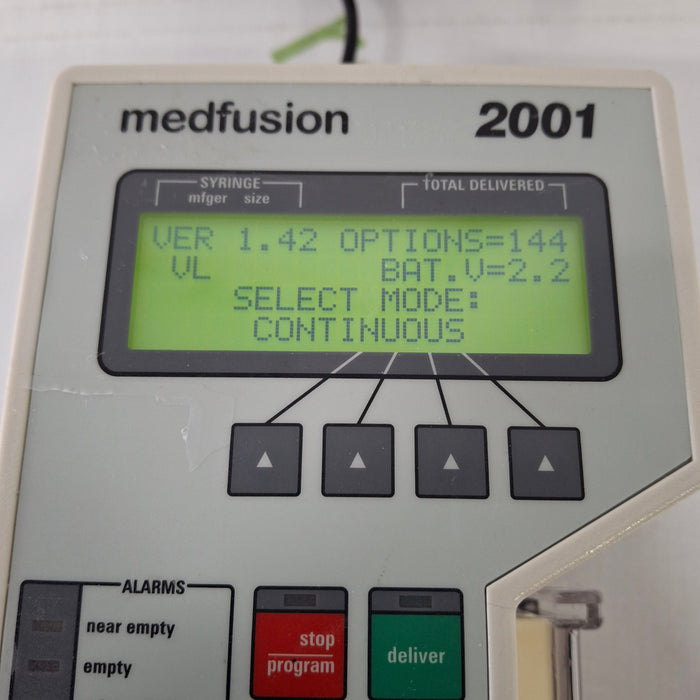 Smiths Medical Medfusion 2001 Syringe Infusion Pump