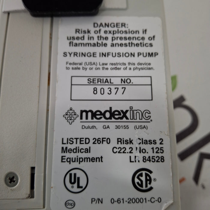 Smiths Medical Medfusion 2001 Syringe Infusion Pump