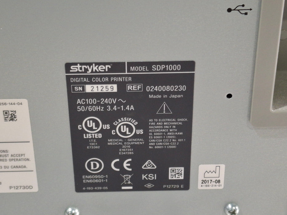 Stryker SDP1000 Digital Color Printer