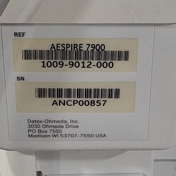 Datex-Ohmeda Aespire 7900 Anesthesia Unit