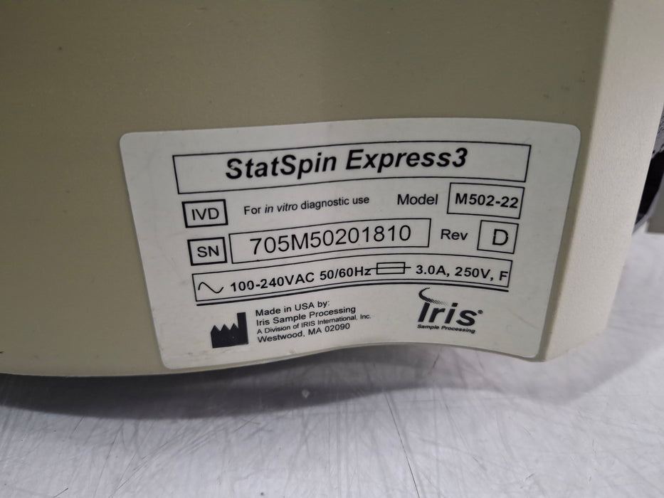 IRIS Medical StatSpin Express 3 Centrifuge