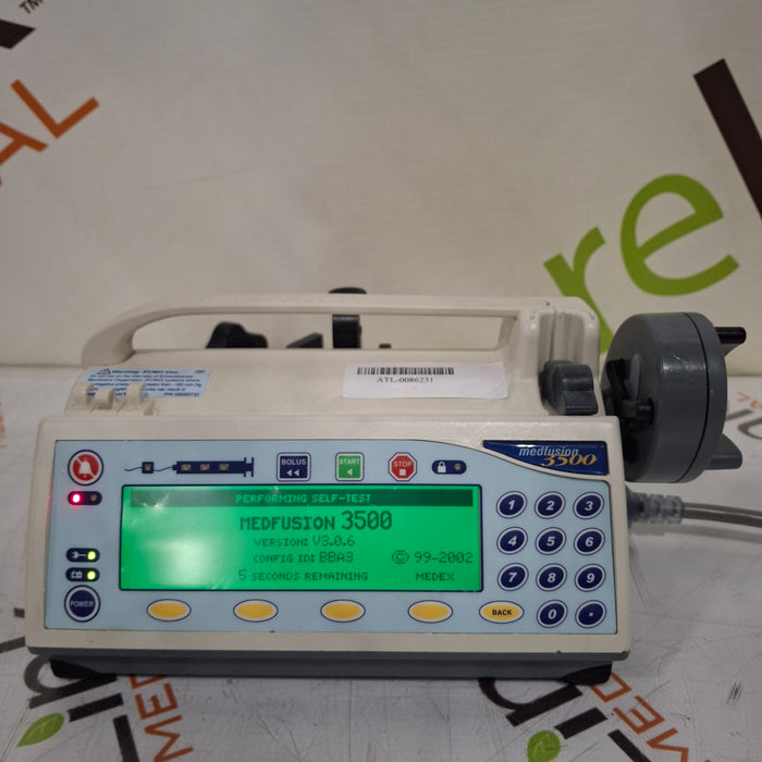 Smiths Medical Medfusion 3500 Syringe Infusion Pump