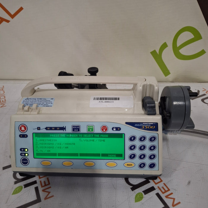 Smiths Medical Medfusion 3500 Syringe Infusion Pump