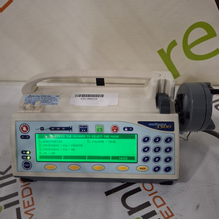 Smiths Medical Medfusion 3500 Syringe Infusion Pump