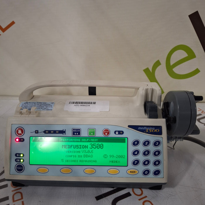 Smiths Medical Medfusion 3500 Syringe Infusion Pump