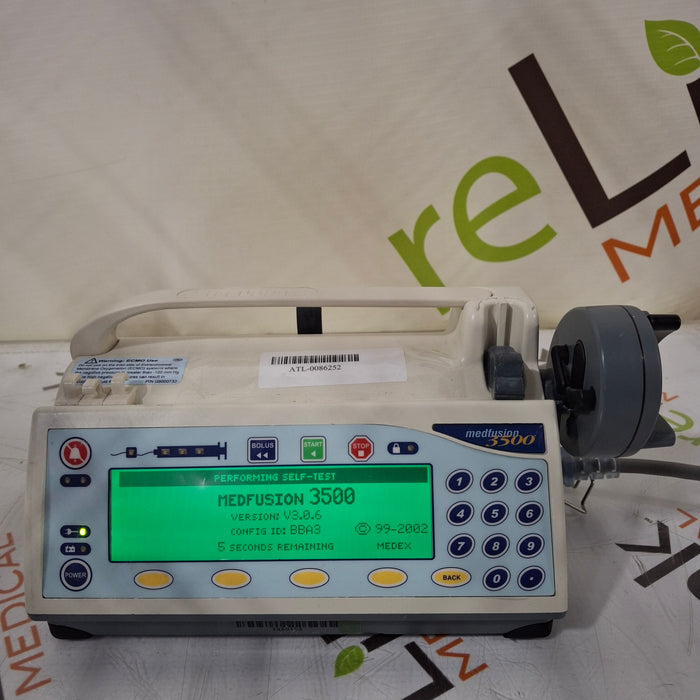 Smiths Medical Medfusion 3500 Syringe Infusion Pump