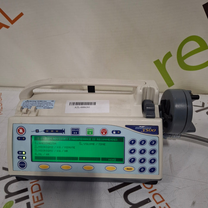 Smiths Medical Medfusion 3500 Syringe Infusion Pump