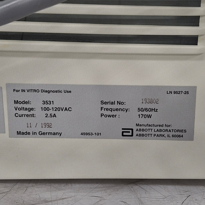 Abbott Abbott X Systems 3531 Centrifuge Centrifuges reLink Medical