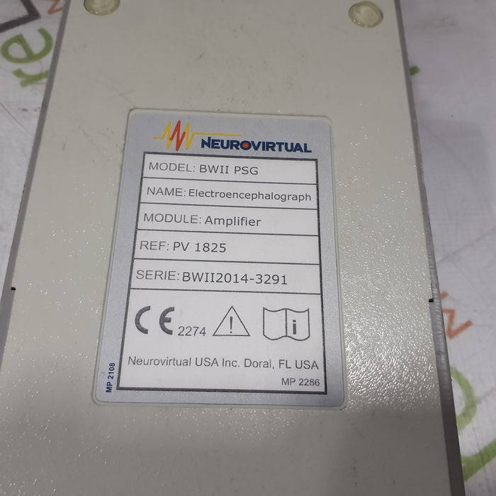 Neurovirtual USA Inc BWII PSG Electroencephalograph
