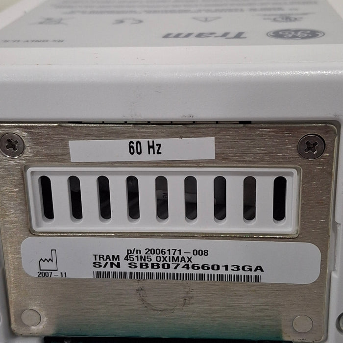 GE Healthcare TRAM 451N Multiparameter Module - Nellcor SpO2