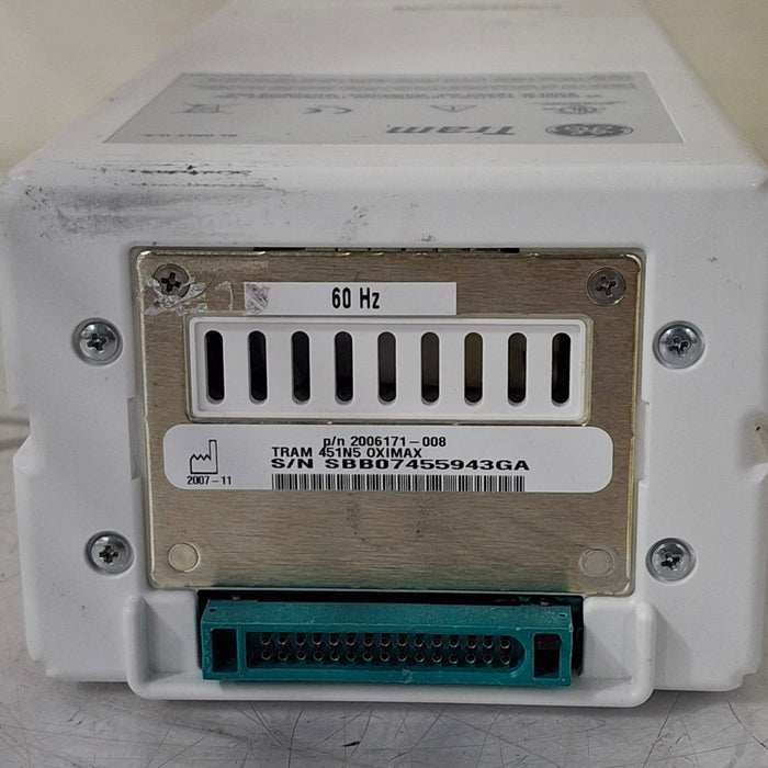 GE Healthcare TRAM 451N Multiparameter Module - Nellcor SpO2