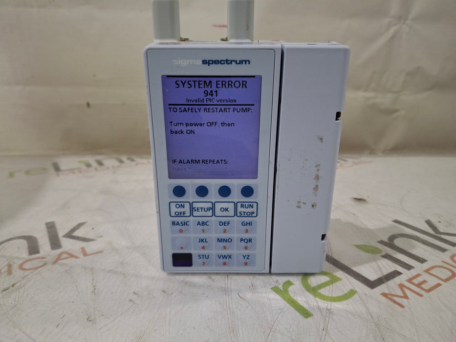 Baxter Baxter Sigma Spectrum w/ A/B/G/N Battery Infusion Pump Infusion Pump reLink Medical
