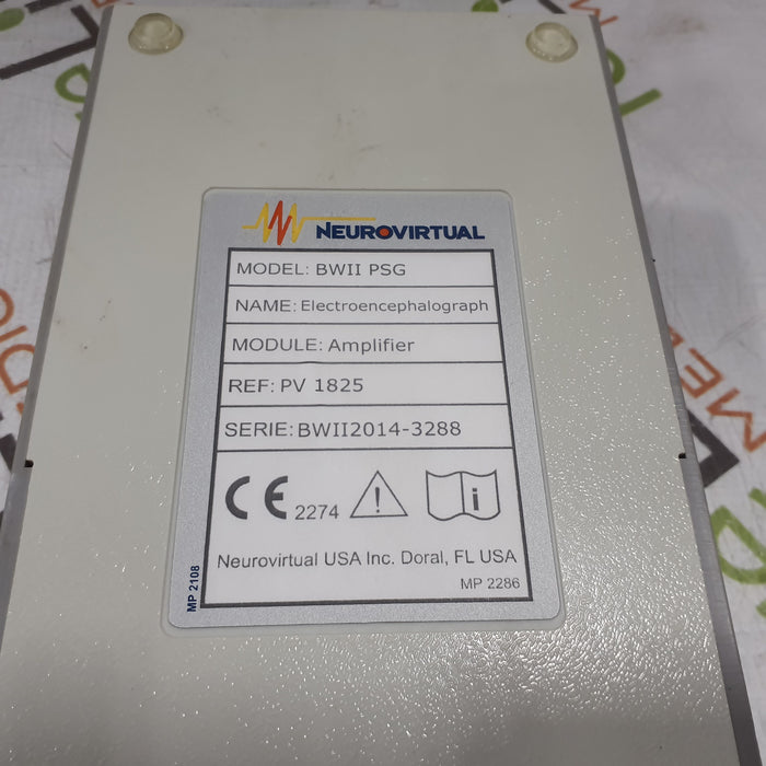 Neurovirtual USA Inc BWII PSG Electroencephalograph