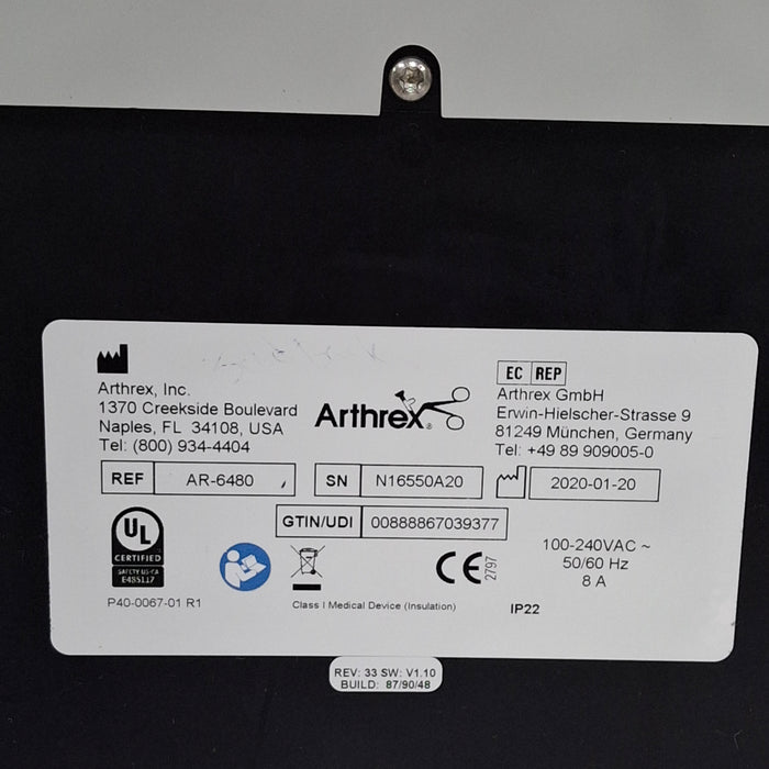 Arthrex AR-6480 DualWave Arthroscopy Pump