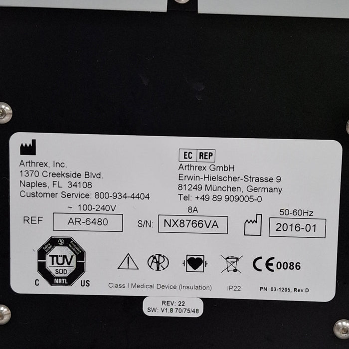 Arthrex AR-6480 DualWave Arthroscopy Pump