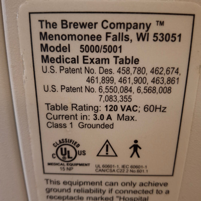 Brewer Brewer 5000 Access Exam Table Exam Chairs / Tables reLink Medical
