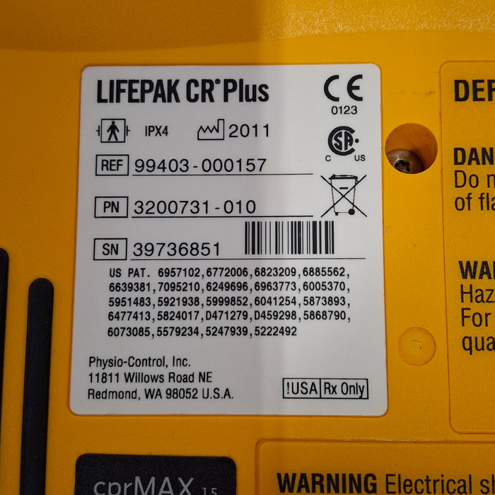 Medtronic LifePak CR Plus Defibrillator