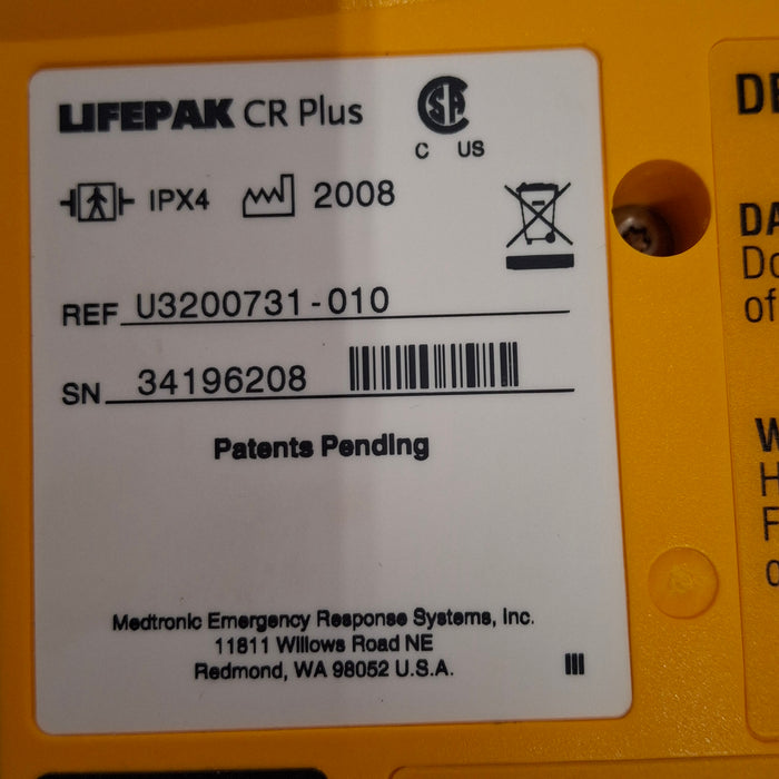 Medtronic Medtronic LifePak CR Plus Defibrillator Defibrillators reLink Medical