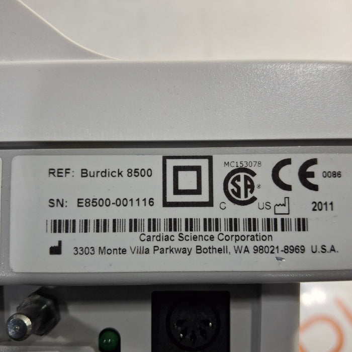 Cardiac Science Cardiac Science Burdick 8500 ECG Cardiology reLink Medical