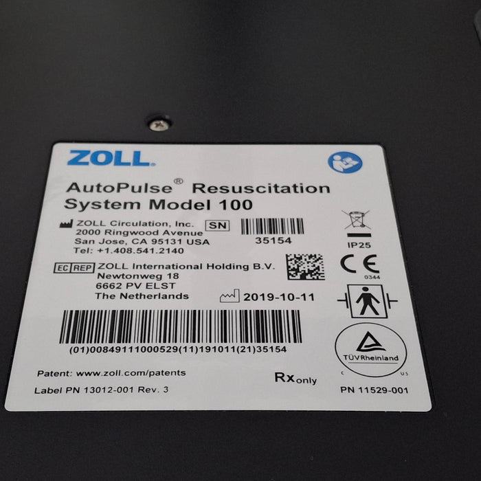 Zoll Autopulse CPR Resuscitation System