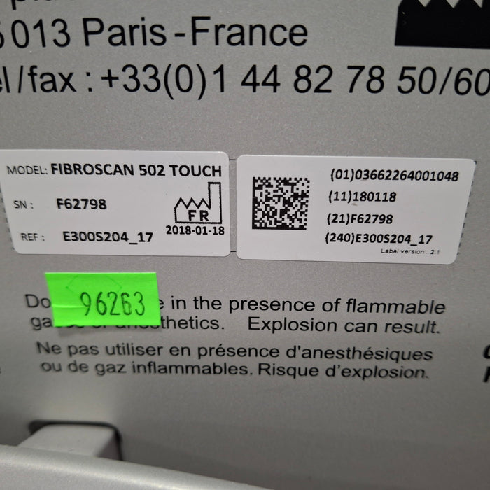 Echosens North America Inc Echosens North America Inc FibroScan 502 Touch Transient Elastography Machine Ultrasound reLink Medical