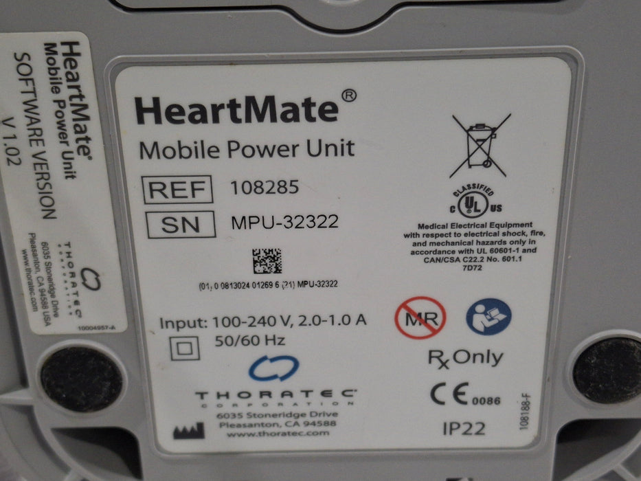 Thoratec Mobile Power Unit Heartmate Charger