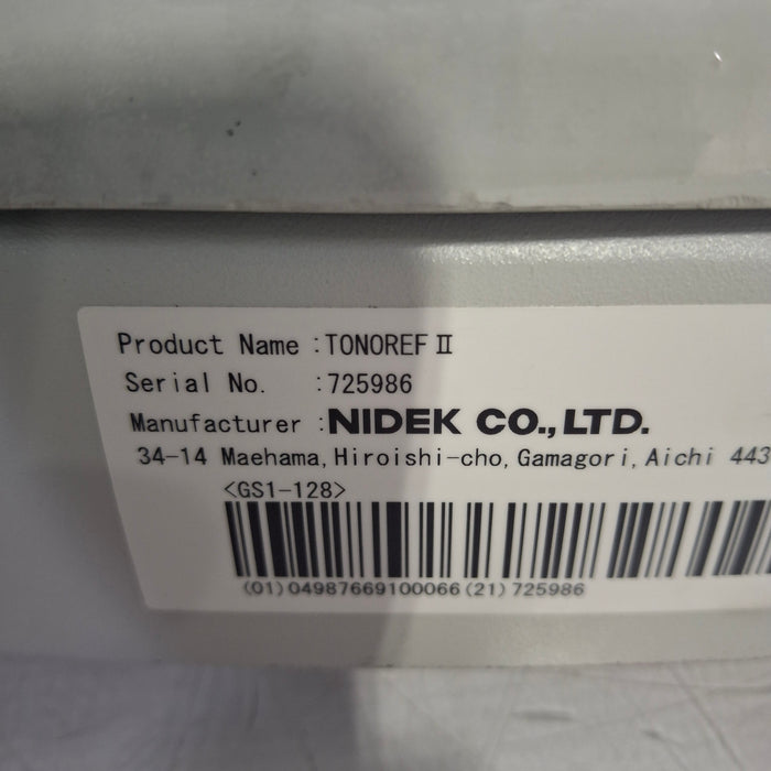 Nidek Tonoref II Auto Ref/Kerato/Tonometer