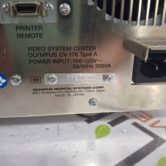 Olympus Olympus CV-170 Endoscopy Video Processor and LED Light Source Flexible Endoscopy reLink Medical