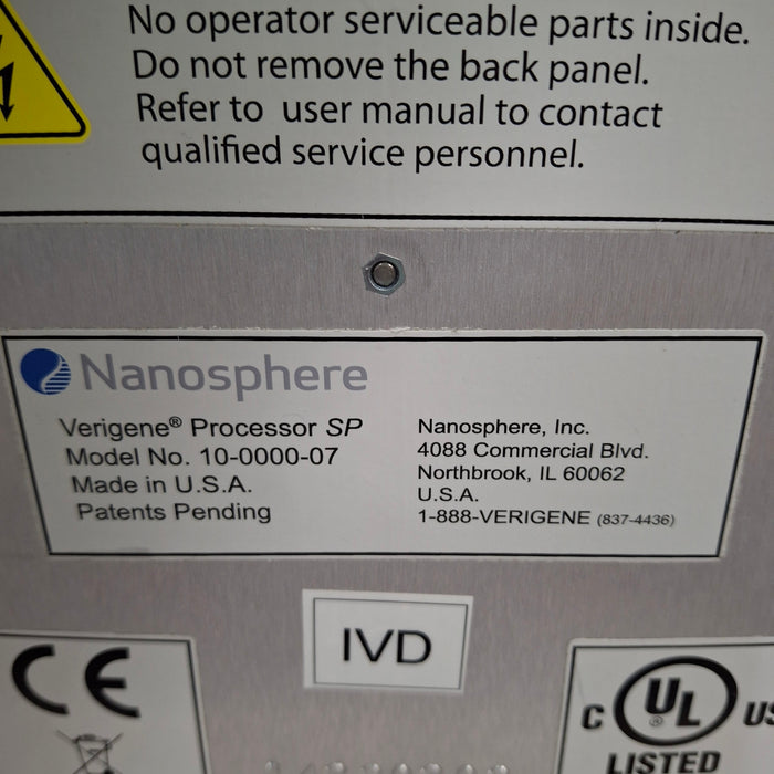 Nanosphere, Inc. Verigene SP Benchtop Analyzer