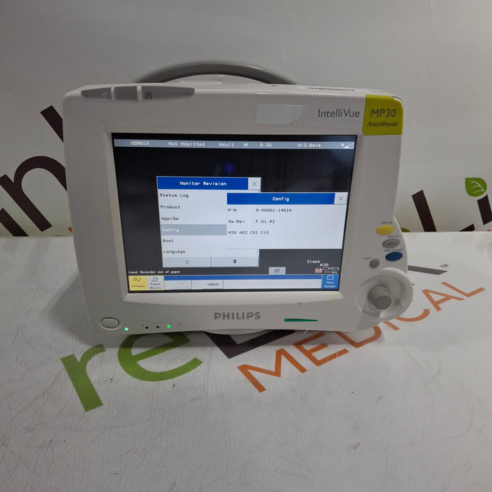 Philips IntelliVue MP30 - Anesthesia Patient Monitor