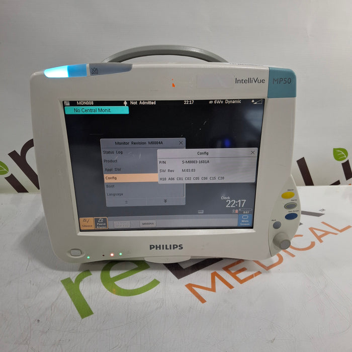 Philips IntelliVue MP50 Patient Monitor