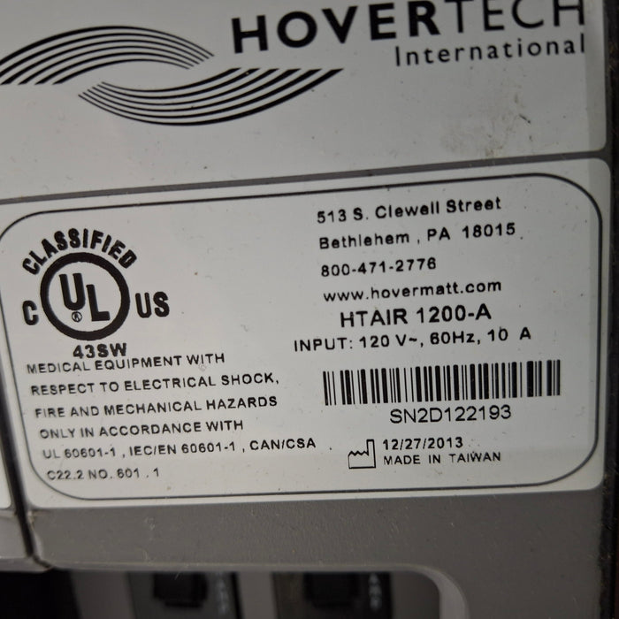 Hovertech International HTAIR1200 Patient Transfer System Pump