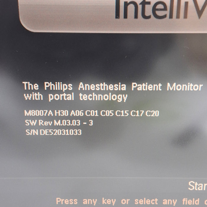 Philips IntelliVue MP70 - Anesthesia Patient Monitor