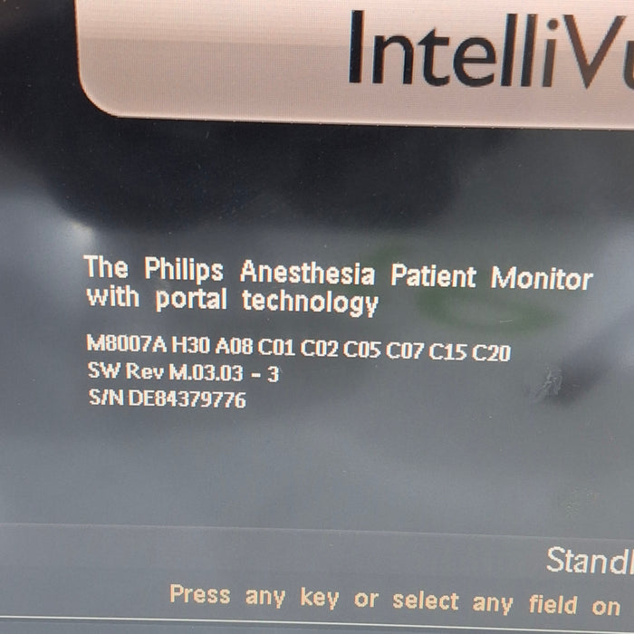 Philips IntelliVue MP70 - Anesthesia Patient Monitor