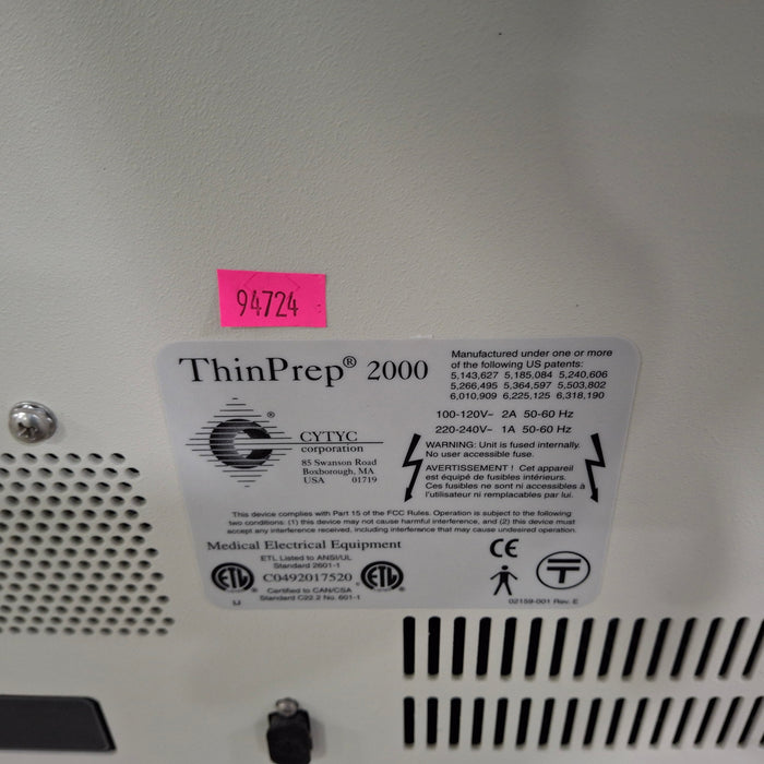 CYTYC ThinPrep 2000 Processor