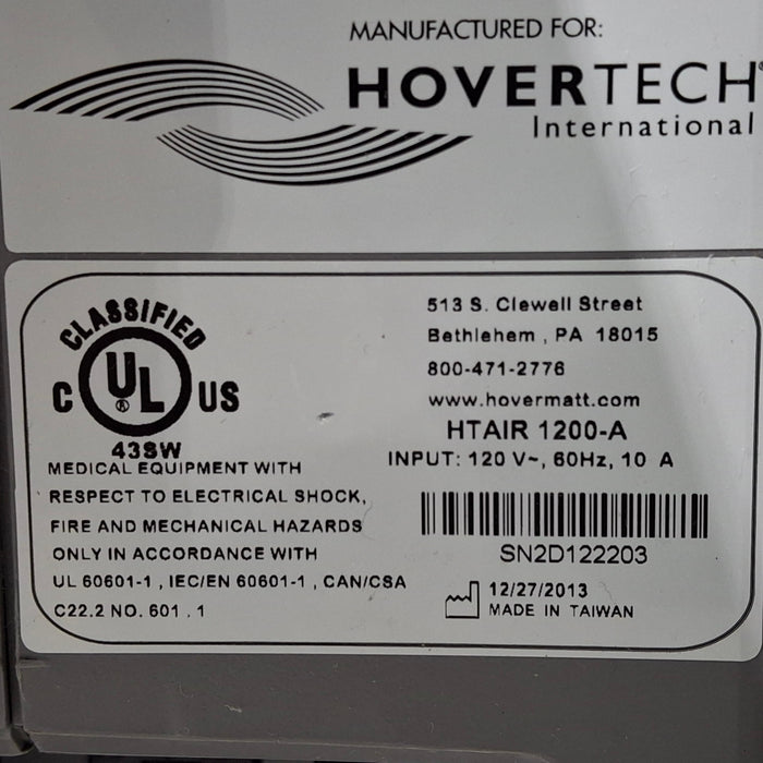 Hovertech International HTAIR1200 Patient Transfer System Pump