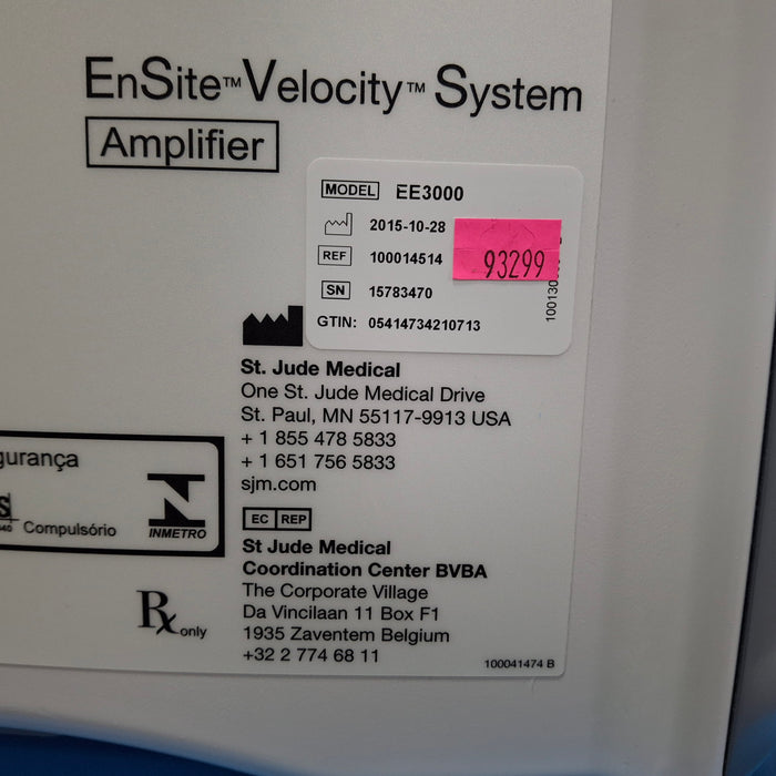 St. Jude Medical, Inc. Ensite Velocity Cardiac Mapping System