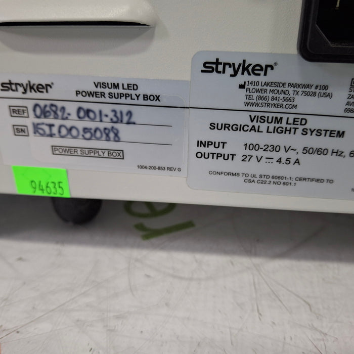 Stryker Visum LED Power Supply Box