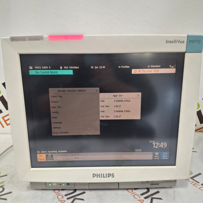 Philips IntelliVue MP70 Patient Monitor