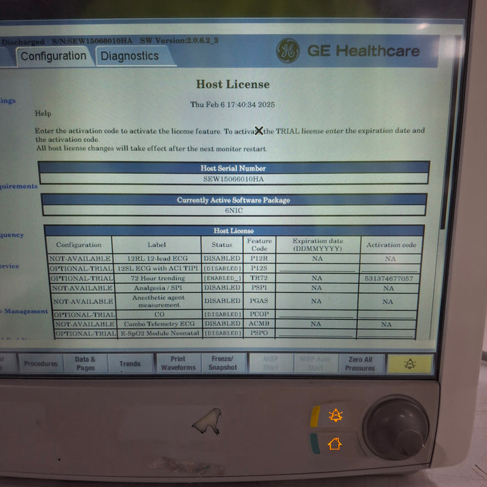 GE Healthcare Carescape B650 Patient Monitor