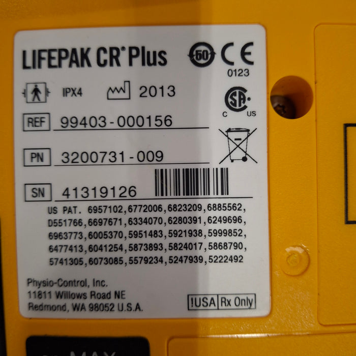 Medtronic LifePak CR Plus Defibrillator