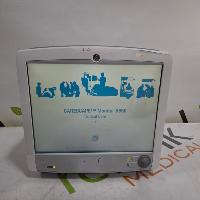 GE Healthcare Carescape B650 Patient Monitor