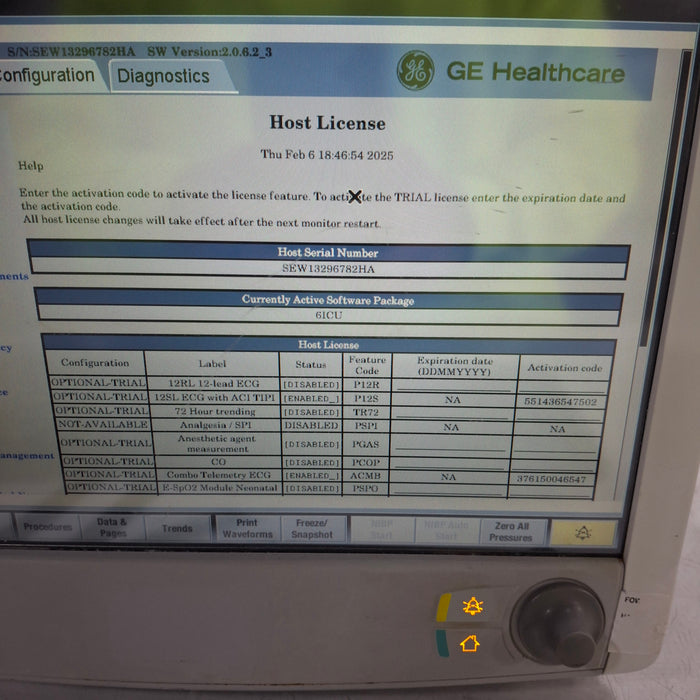 GE Healthcare Carescape B650 Patient Monitor