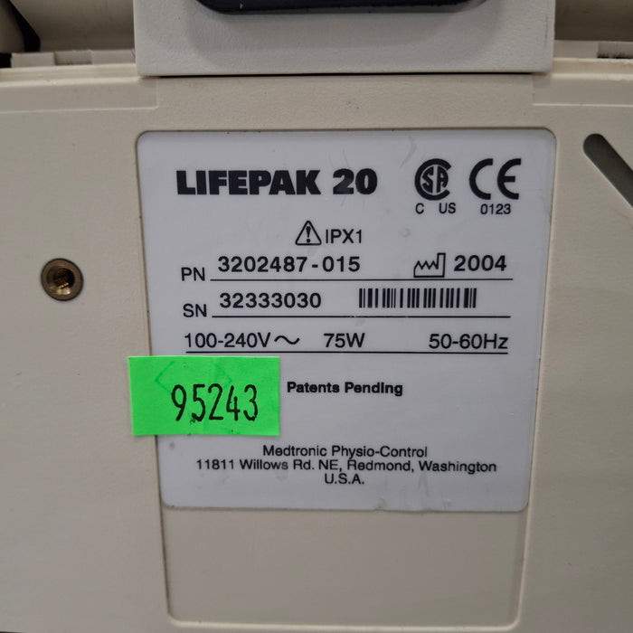 Physio-Control LifePak 20 Defib