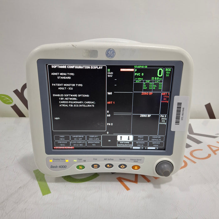 GE Healthcare Dash 4000 - Masimo SpO2 Patient Monitor