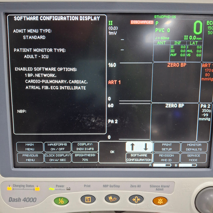 GE Healthcare Dash 4000 - Masimo SpO2 Patient Monitor