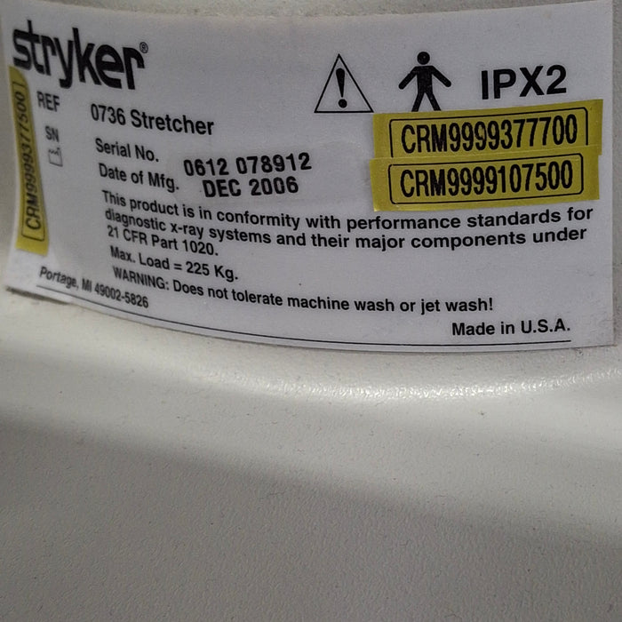 Stryker 736 Transport Stretcher