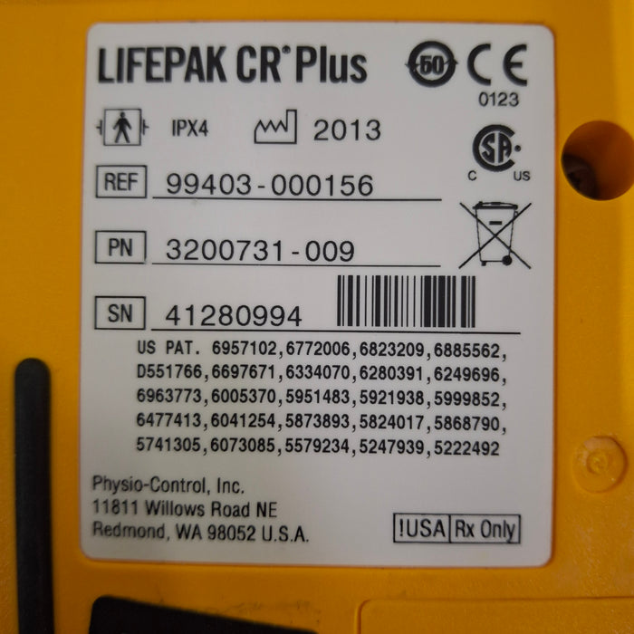 Medtronic LifePak CR Plus Defibrillator